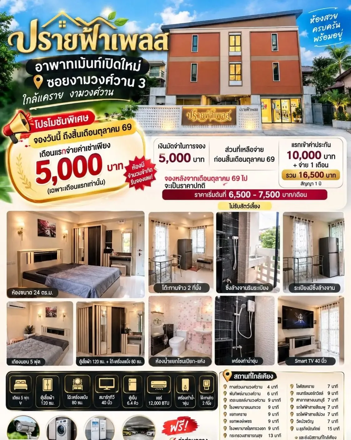 Фото объявления: квартира, Бангкок Сдаю: квартира, Бангкок, 6 500 THB/мес