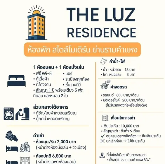 Сдаю: квартира · 1 спальня, Бангкок, 6 500 THB/мес