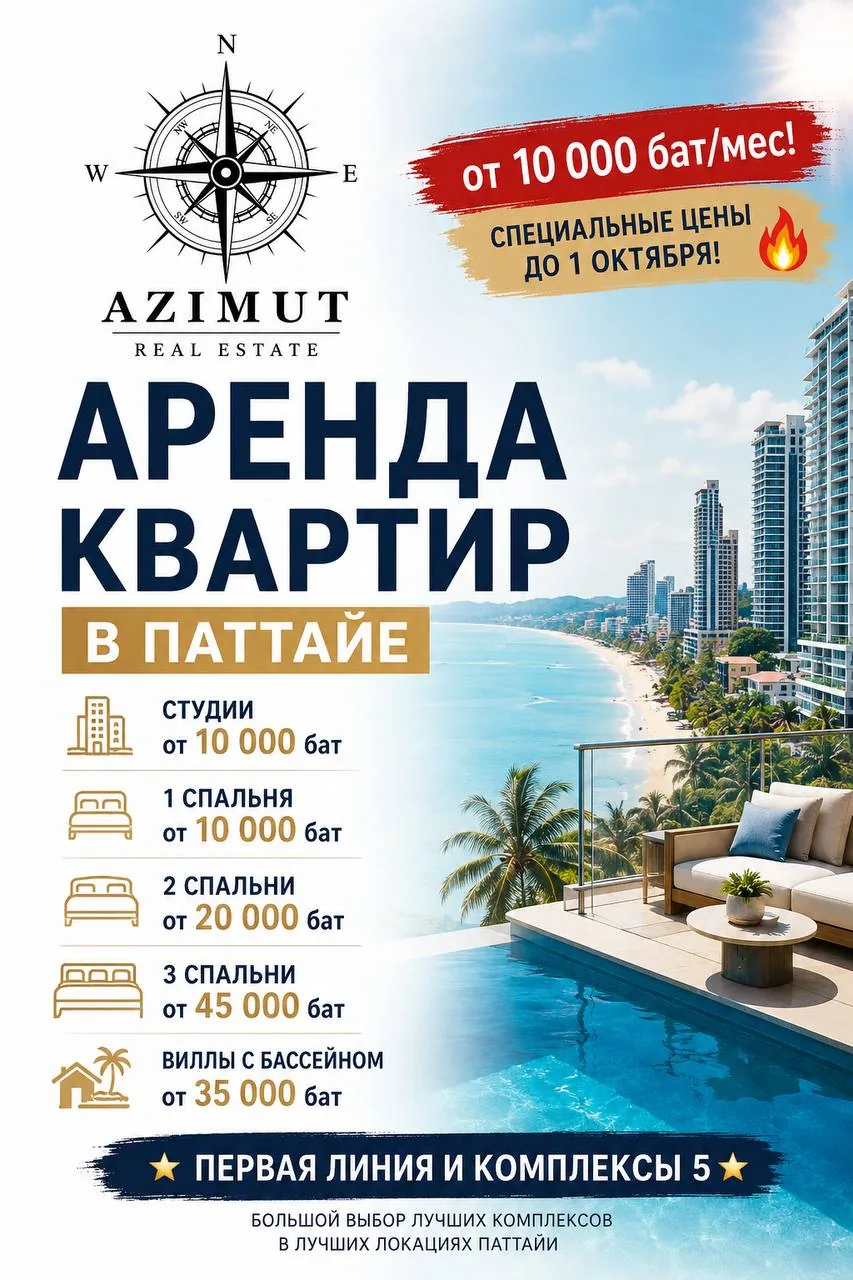 Сдаю: вилла · 1 спальня, Паттайя, Джомтьен, 10 000 THB/мес